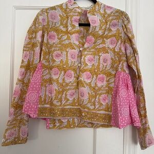 Alix of Bohemia Yellow Floral top